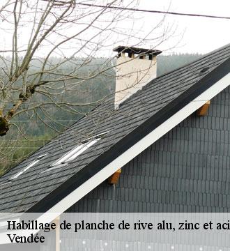 Habillage de planche de rive alu, zinc et acier