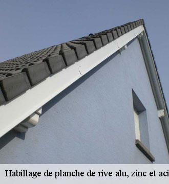 Habillage de planche de rive alu, zinc et acier