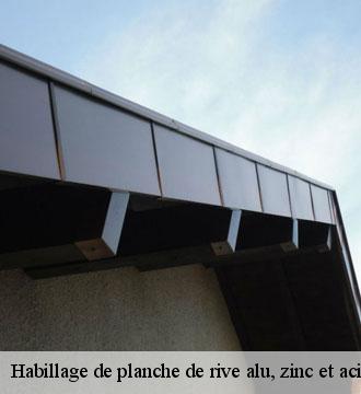 Habillage de planche de rive alu, zinc et acier