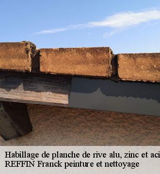 Habillage de planche de rive alu, zinc et acier