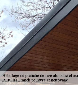 Habillage de planche de rive alu, zinc et acier