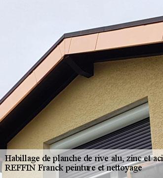 Habillage de planche de rive alu, zinc et acier