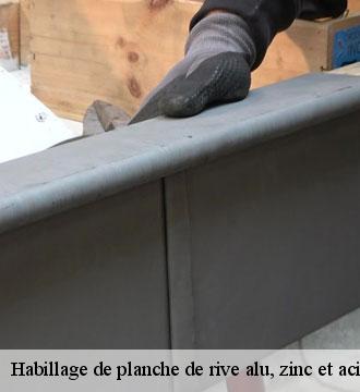 Habillage de planche de rive alu, zinc et acier